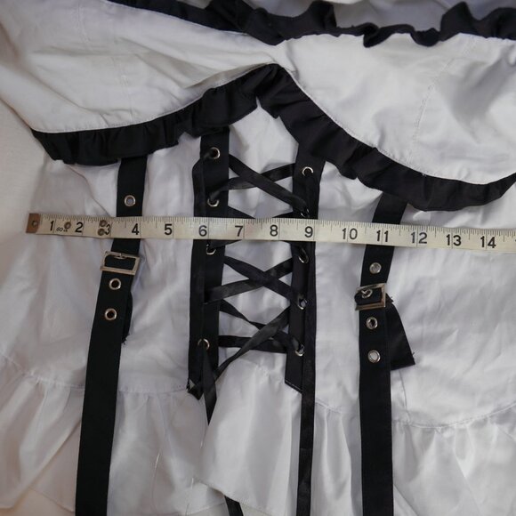 Gothic Lolita Ruffled Corset Blouse - Picture 6 of 12